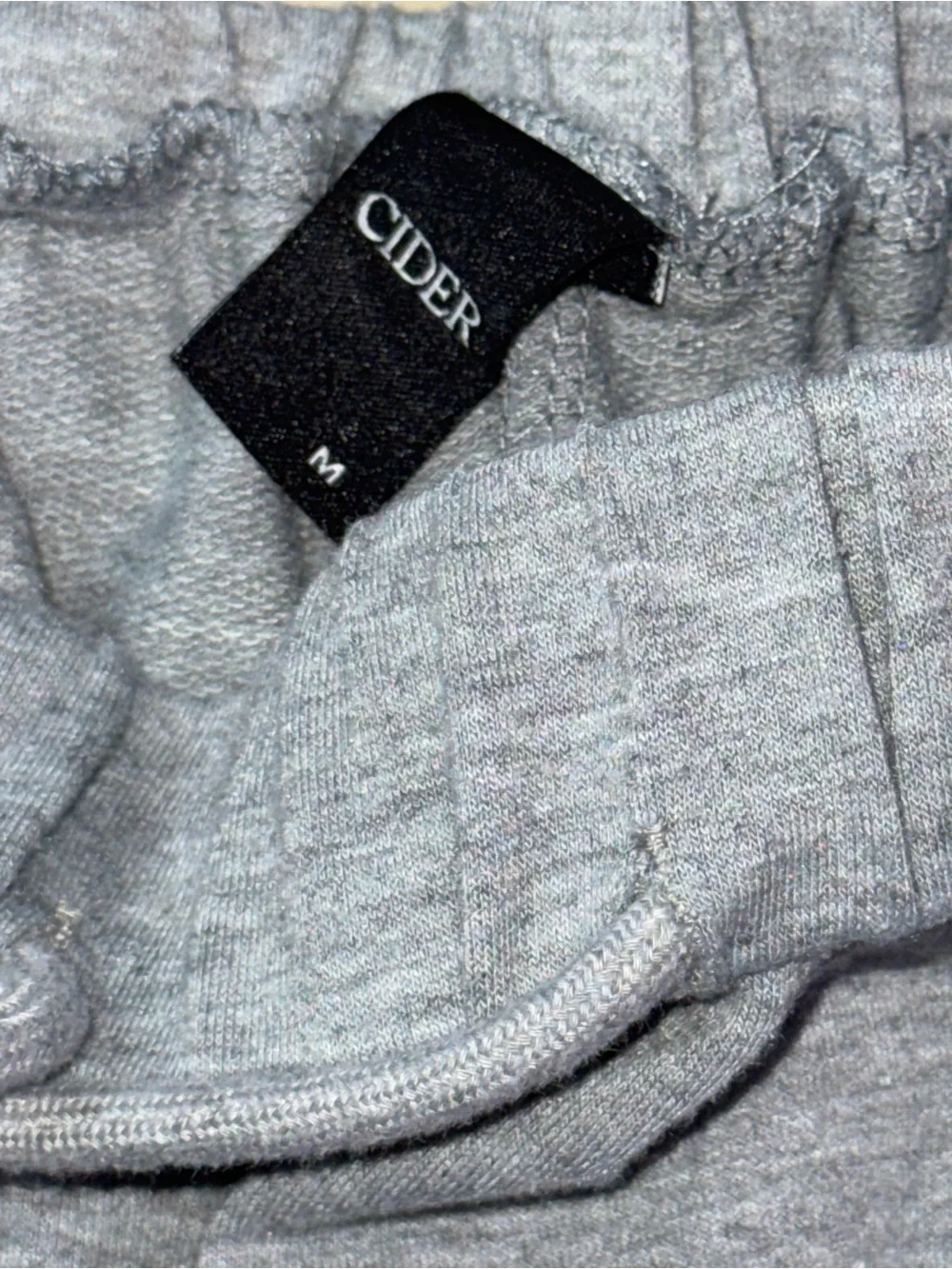 Cider Gray Wide-Leg Drawstring Jumpsuit Pants